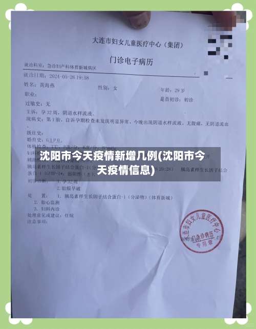 沈阳市今天疫情新增几例(沈阳市今天疫情信息)