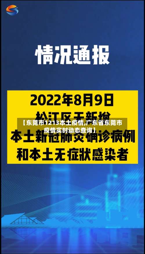 【东莞市1213本土疫情,广东省东莞市疫情实时动态查询】