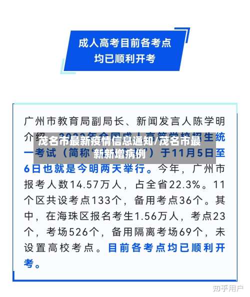 茂名市最新疫情信息通知/茂名市最新新增病例
