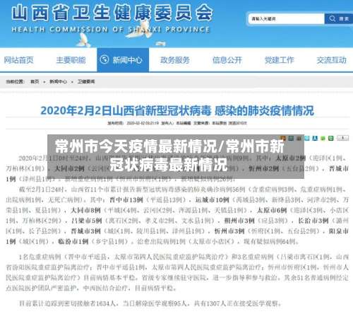 常州市今天疫情最新情况/常州市新冠状病毒最新情况