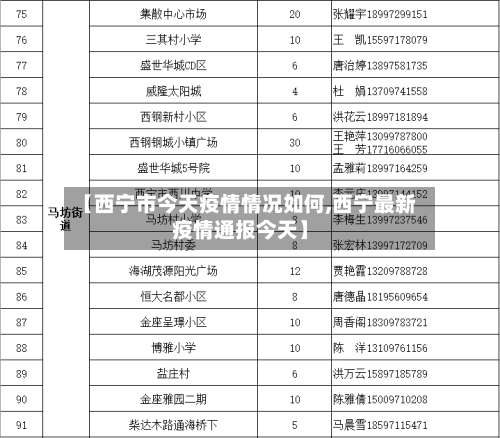 【西宁市今天疫情情况如何,西宁最新疫情通报今天】-第2张图片