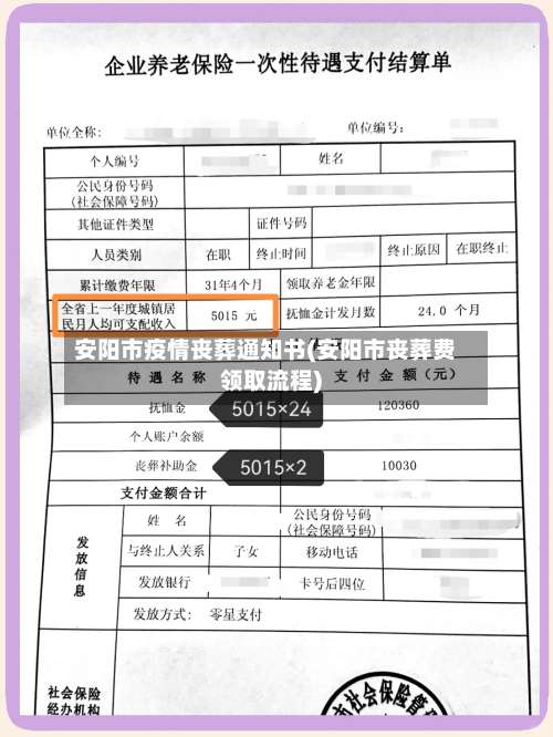 安阳市疫情丧葬通知书(安阳市丧葬费领取流程)