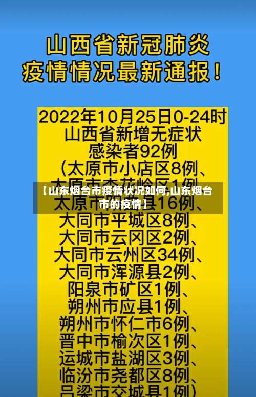 【山东烟台市疫情状况如何,山东烟台市的疫情】-第2张图片