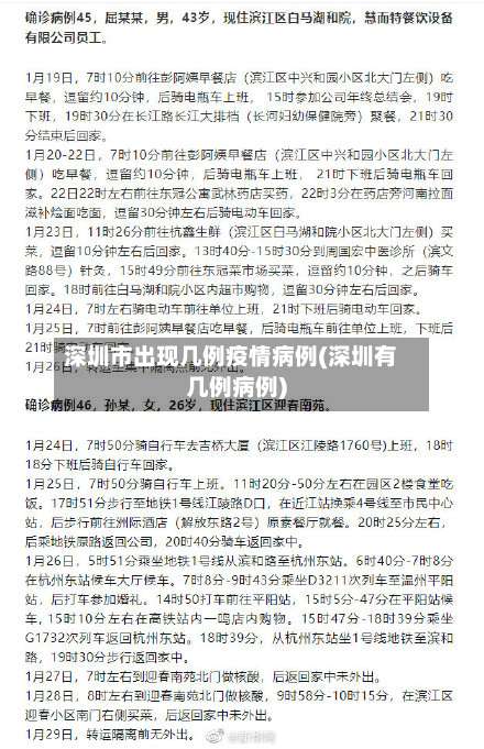 深圳市出现几例疫情病例(深圳有几例病例)-第2张图片