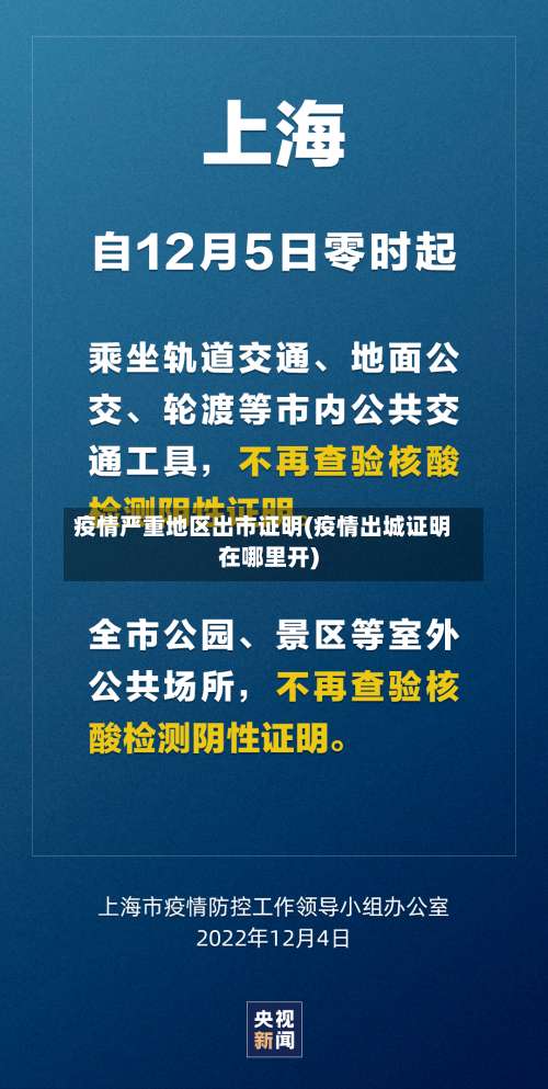 疫情严重地区出市证明(疫情出城证明在哪里开)-第3张图片