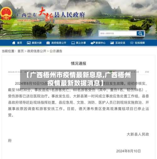 【广西梧州市疫情最新息息,广西梧州疫情最新数据消息】