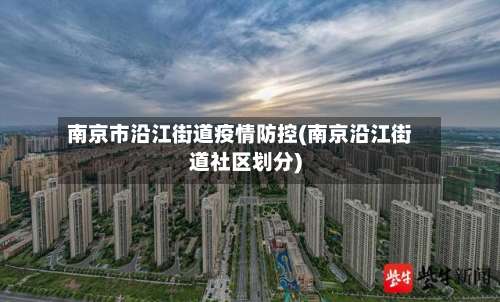 南京市沿江街道疫情防控(南京沿江街道社区划分)