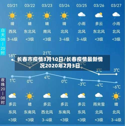长春市疫情3月10日/长春疫情最新情况2020年2月3日