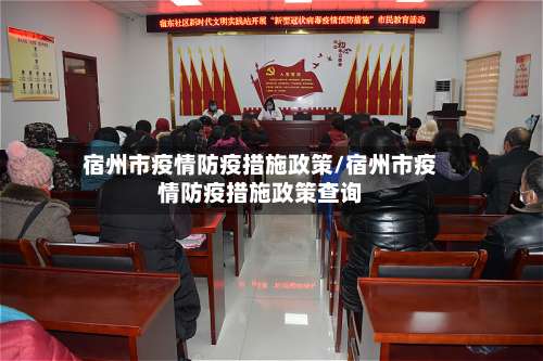 宿州市疫情防疫措施政策/宿州市疫情防疫措施政策查询-第3张图片