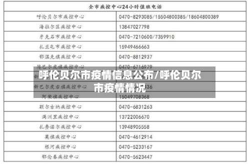 呼伦贝尔市疫情信息公布/呼伦贝尔市疫情情况