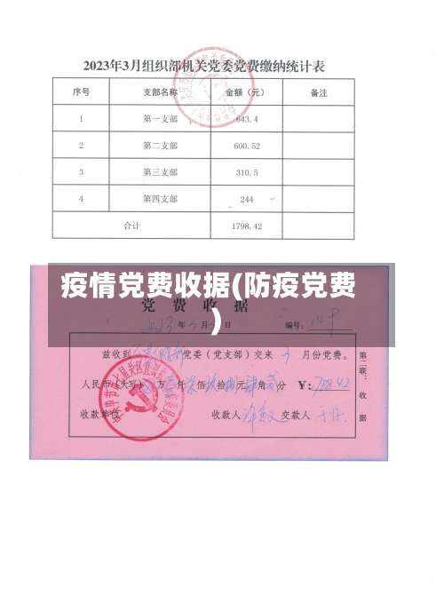 疫情党费收据(防疫党费)-第3张图片