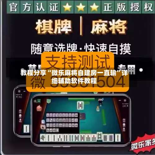 教程分享“微乐麻将自建房一直输	”详细辅助软件教程-第2张图片