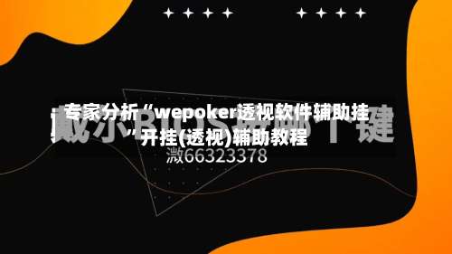 专家分析“wepoker透视软件辅助挂”开挂(透视)辅助教程-第2张图片
