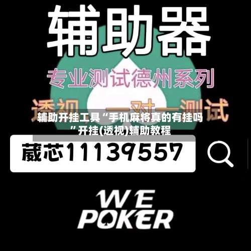 辅助开挂工具“手机麻将真的有挂吗	”开挂(透视)辅助教程-第2张图片