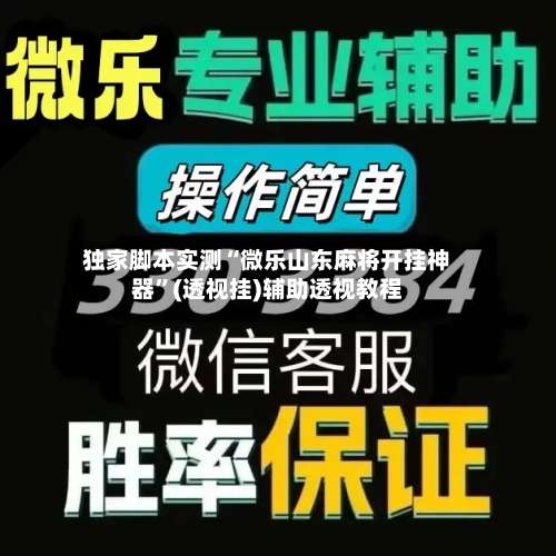 独家脚本实测“微乐山东麻将开挂神器”(透视挂)辅助透视教程