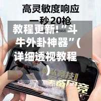 教程更新!“斗牛外卦神器”(详细透视教程)-第3张图片