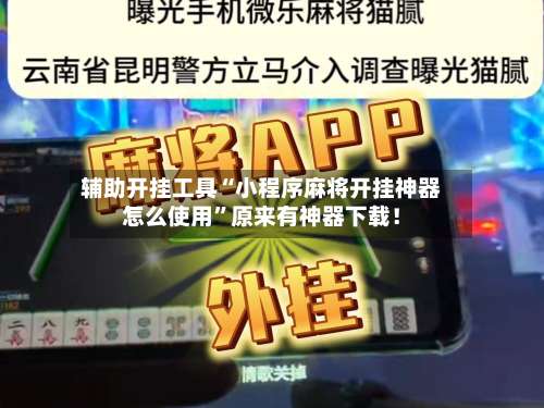 辅助开挂工具“小程序麻将开挂神器怎么使用”原来有神器下载！