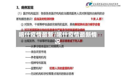 喀什疫情最新/喀什疫情最新情况-第2张图片