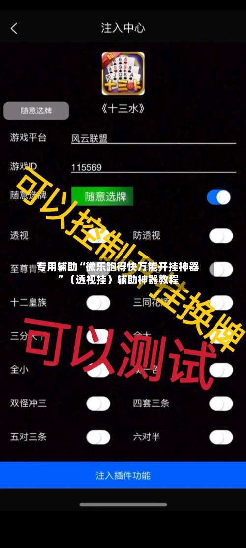 专用辅助“微乐跑得快万能开挂神器”（透视挂）辅助神器教程