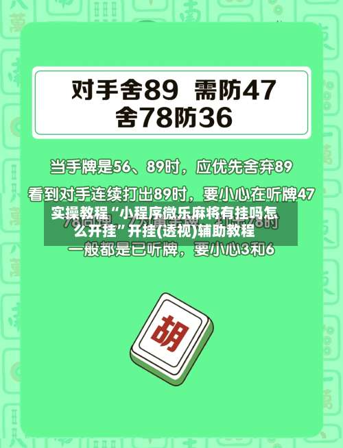 实操教程“小程序微乐麻将有挂吗怎么开挂	”开挂(透视)辅助教程-第2张图片