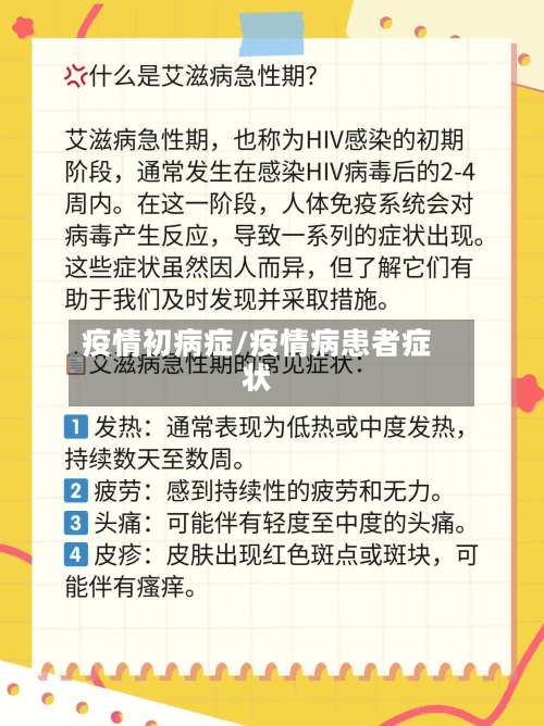 疫情初病症/疫情病患者症状