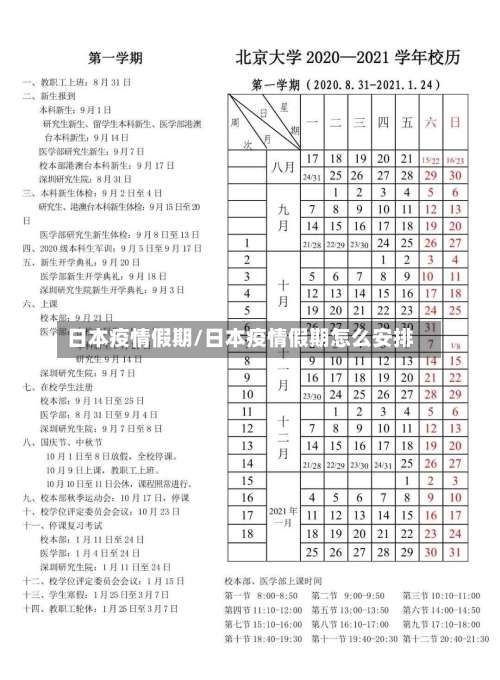 日本疫情假期/日本疫情假期怎么安排