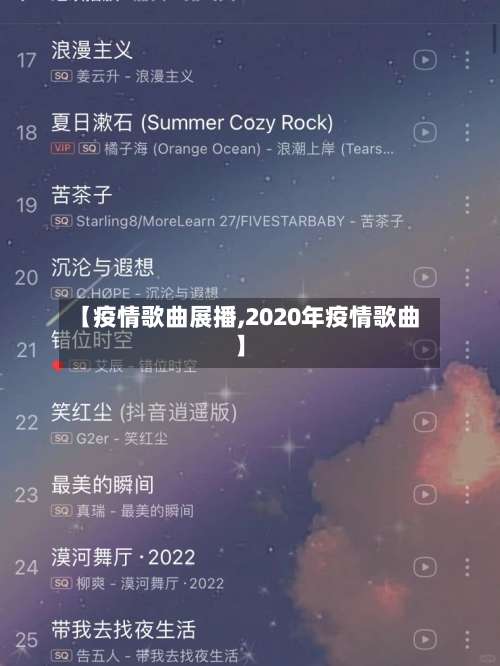 【疫情歌曲展播,2020年疫情歌曲】