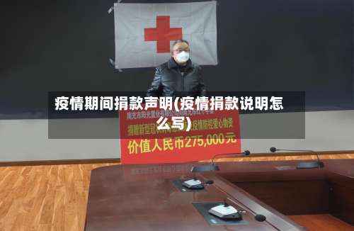 疫情期间捐款声明(疫情捐款说明怎么写)