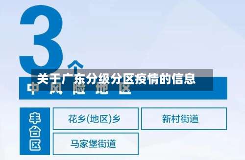 关于广东分级分区疫情的信息