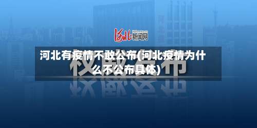 河北有疫情不敢公布(河北疫情为什么不公布具体)-第2张图片