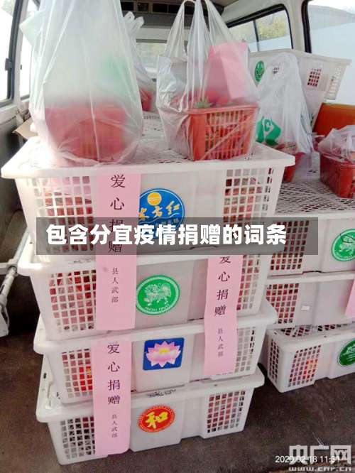 包含分宜疫情捐赠的词条-第2张图片