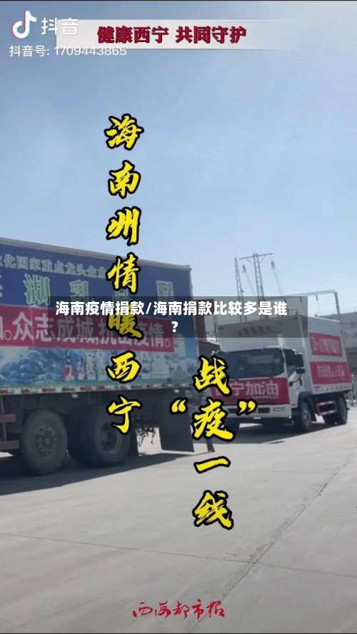 海南疫情捐款/海南捐款比较多是谁?