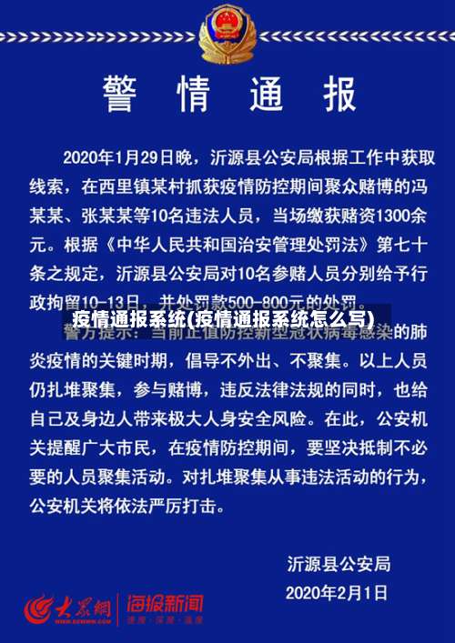疫情通报系统(疫情通报系统怎么写)-第2张图片