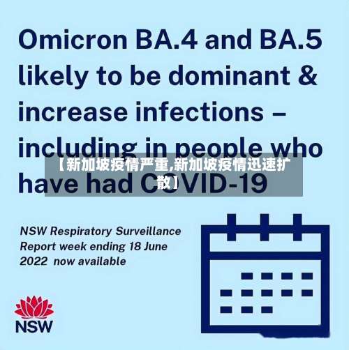 【新加坡疫情严重,新加坡疫情迅速扩散】