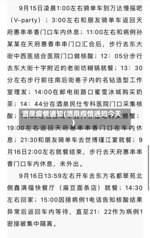 酒泉疫情通知(酒泉疫情通知今天)-第2张图片