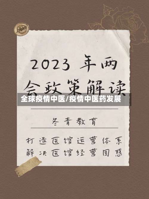 全球疫情中医/疫情中医药发展