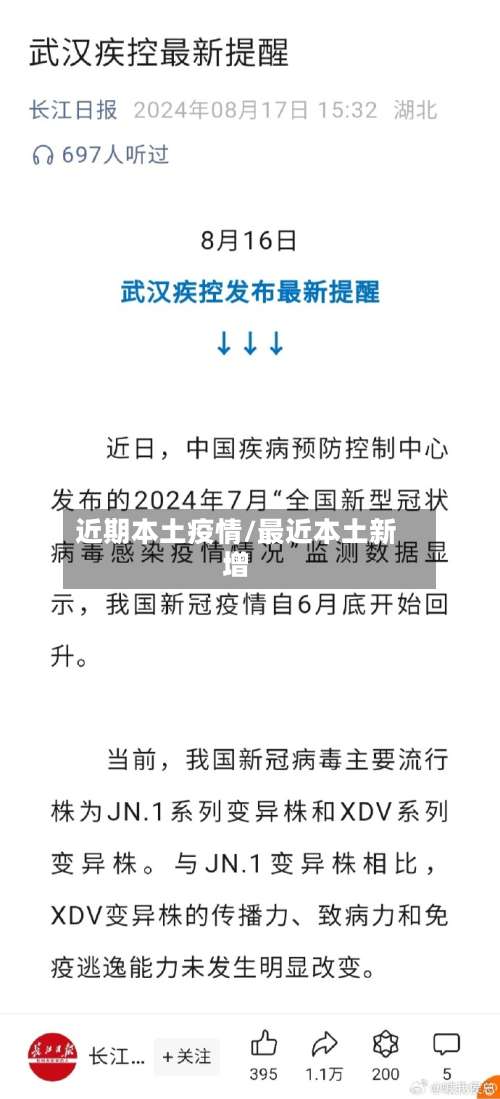 近期本土疫情/最近本土新增