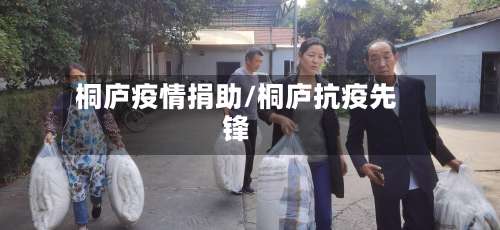 桐庐疫情捐助/桐庐抗疫先锋