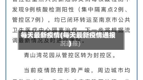 每天最新疫情(每天最新疫情通报)-第2张图片