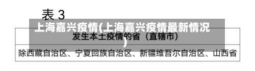 上海嘉兴疫情(上海嘉兴疫情最新情况)-第2张图片