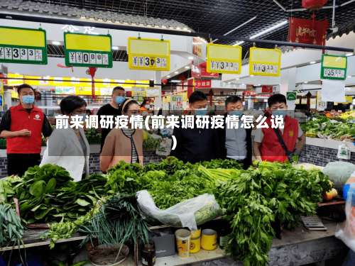 前来调研疫情(前来调研疫情怎么说)-第2张图片