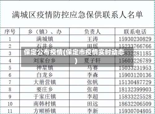 保定公布疫情(保定市疫情实时动态)-第2张图片