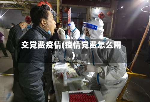 交党费疫情(疫情党费怎么用)-第2张图片