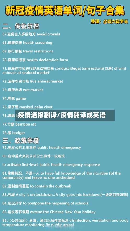 疫情通报翻译/疫情翻译成英语-第2张图片