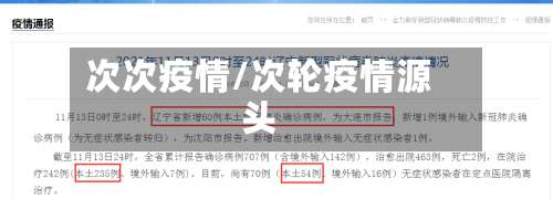 次次疫情/次轮疫情源头