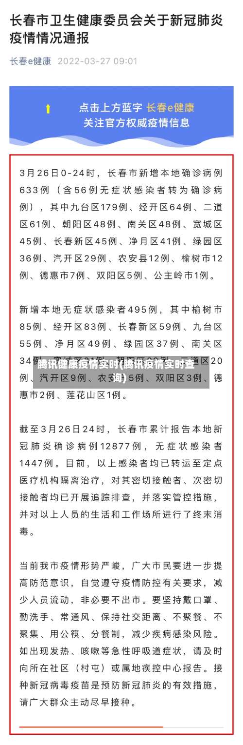 腾讯健康疫情实时(腾讯疫情实时查询)