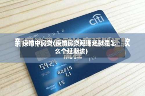 疫情中房贷(疫情房贷延期还款是怎么个延期法)-第2张图片
