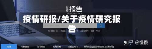 疫情研报/关于疫情研究报告