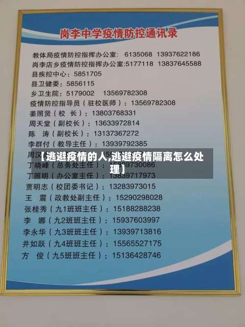 【逃避疫情的人,逃避疫情隔离怎么处理】-第2张图片