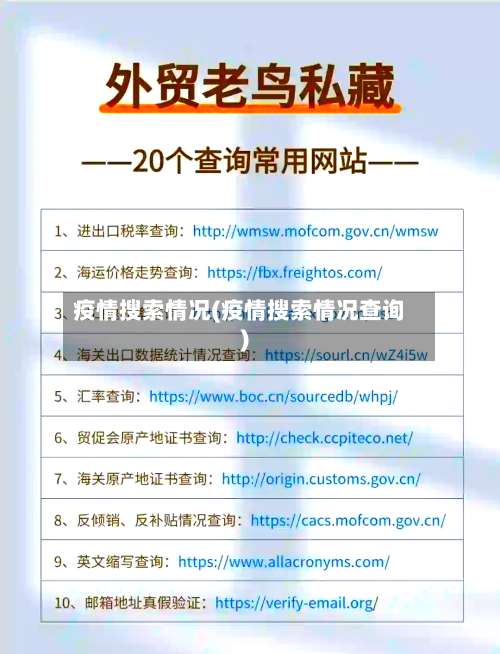 疫情搜索情况(疫情搜索情况查询)-第2张图片